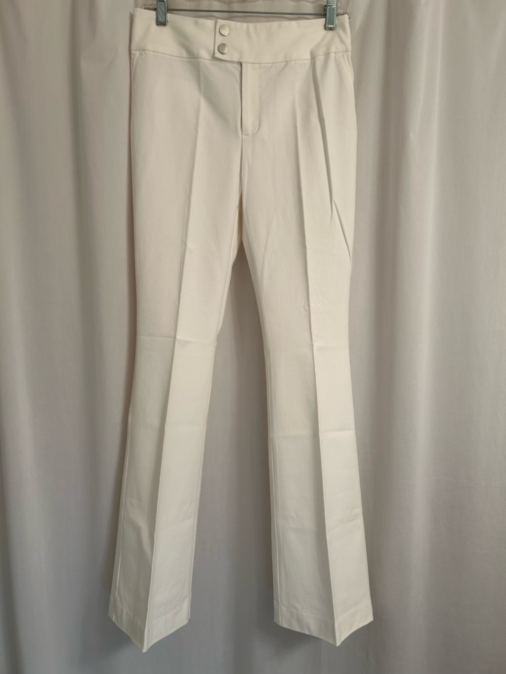 Women’s White Dress Pants - Tailored Flare Leg